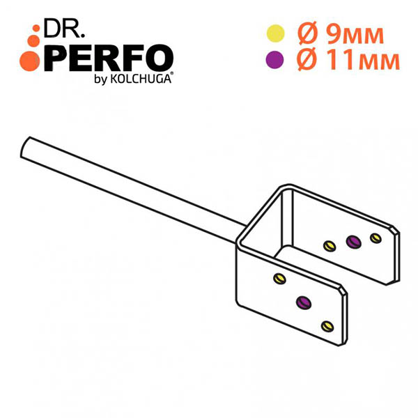 Опора колони 100x60x92мм 4мм 