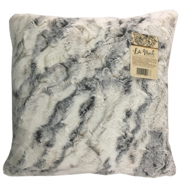 Подушка декоративная Мармур 45x45 см мрамор серый La Nuit 