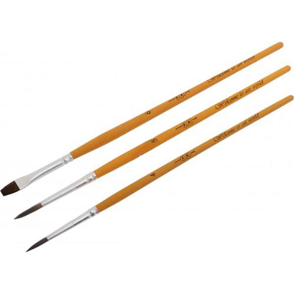 Набор кистей Hobby пони 3 шт ZB.6957 ZiBi