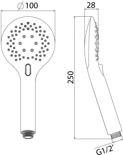 Ручний душ Imprese W100Т3 
