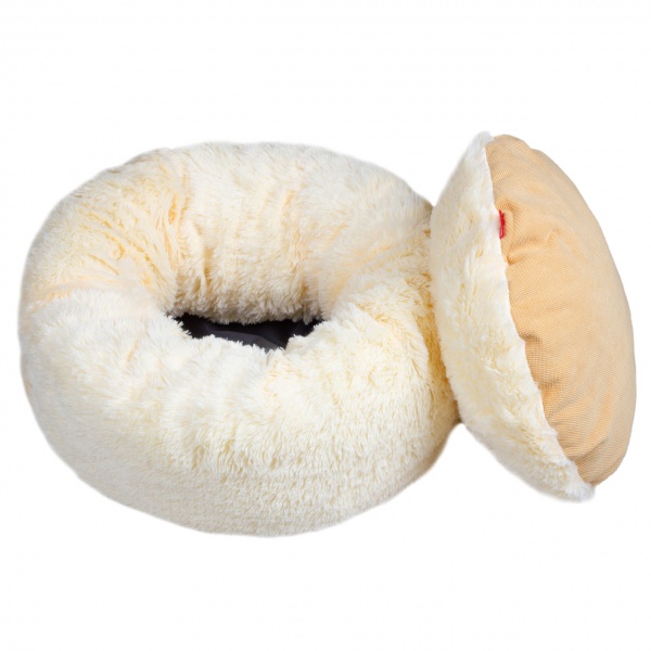 Лежак RED POINT 60х60х20 см текстиль персиковый