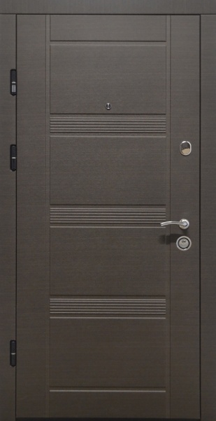 Дверь входная Министерство дверей КС-29+ венге серый горизонт 2050х860 мм левая