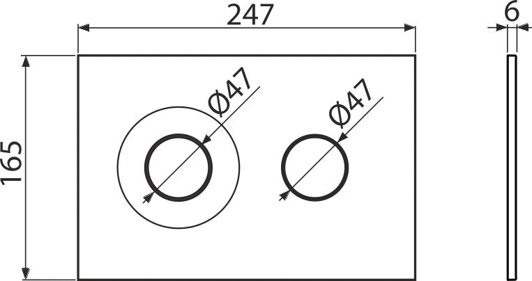 Кнопка управления Alca Plast для скрытых систем инсталляции Dot.Dot. M1976 белый-мат