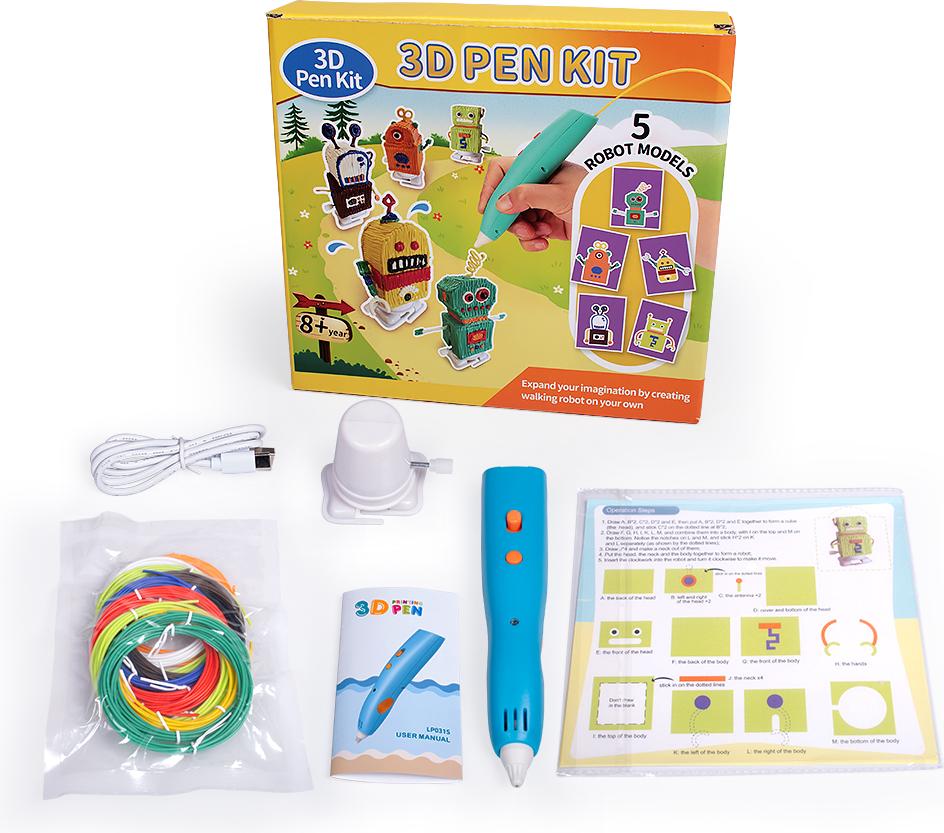 Набор 3D Pen Kit 3D-ручка с набором эко пластика PLA LP031S