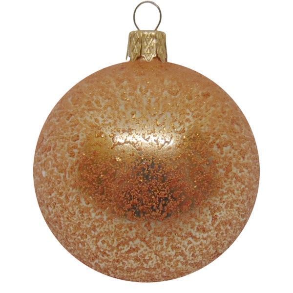 Шар новогодний d80 АХ17 0486 коричневый