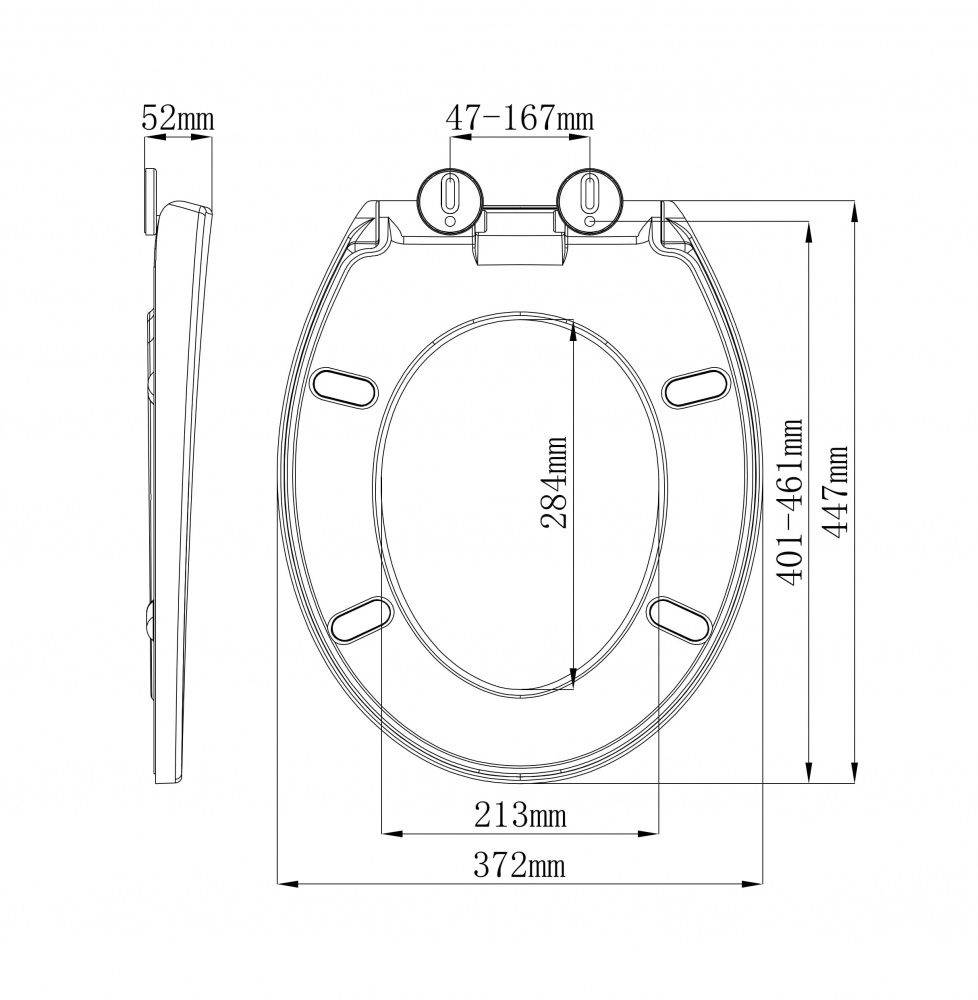 Сидіння для унітаза Woko Marble soft close