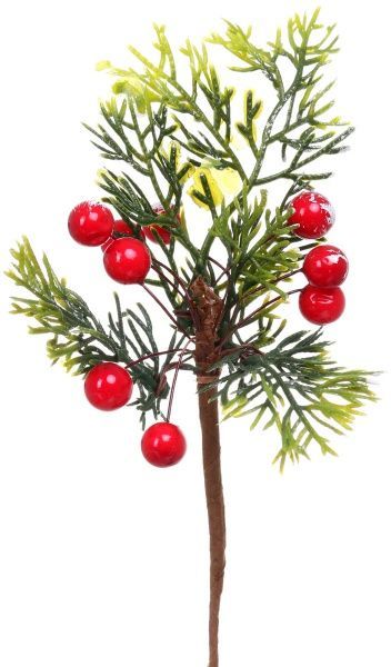 Декорація новорічна Пучечок хвойний з шишками 19 см EPI-EYW16195 