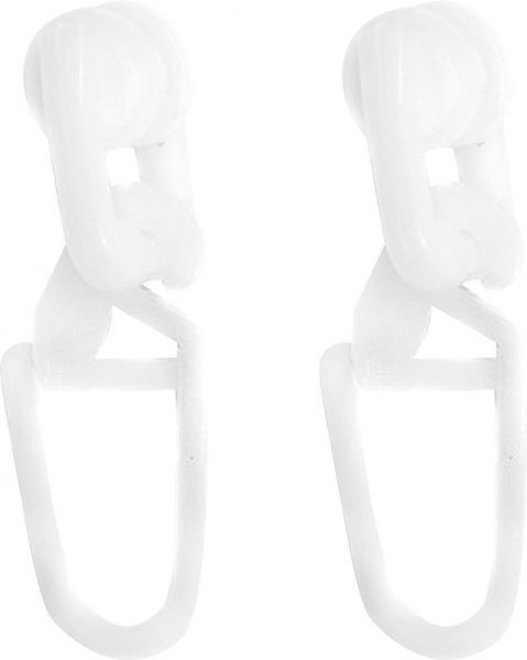 Гачки Т-подібний для гнучкого карнизу Gardinia набірний білий 