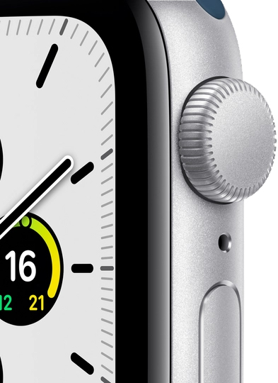 Смарт-часы Apple Watch SE GPS 40mm silver/blue Aluminium Case with AbyssBlueSportBand (MKNY3UL/A)