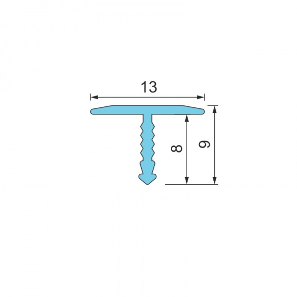 Поріжок алюмінієвий Braz Line фігурний без отворів 13x900 мм дуб натуральний 