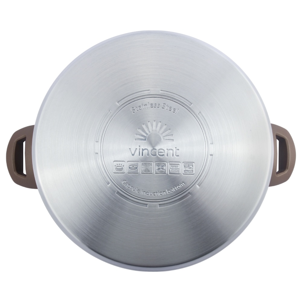 Кастрюля с крышкой Vincent 24 см 5,8 л VC-3186-24
