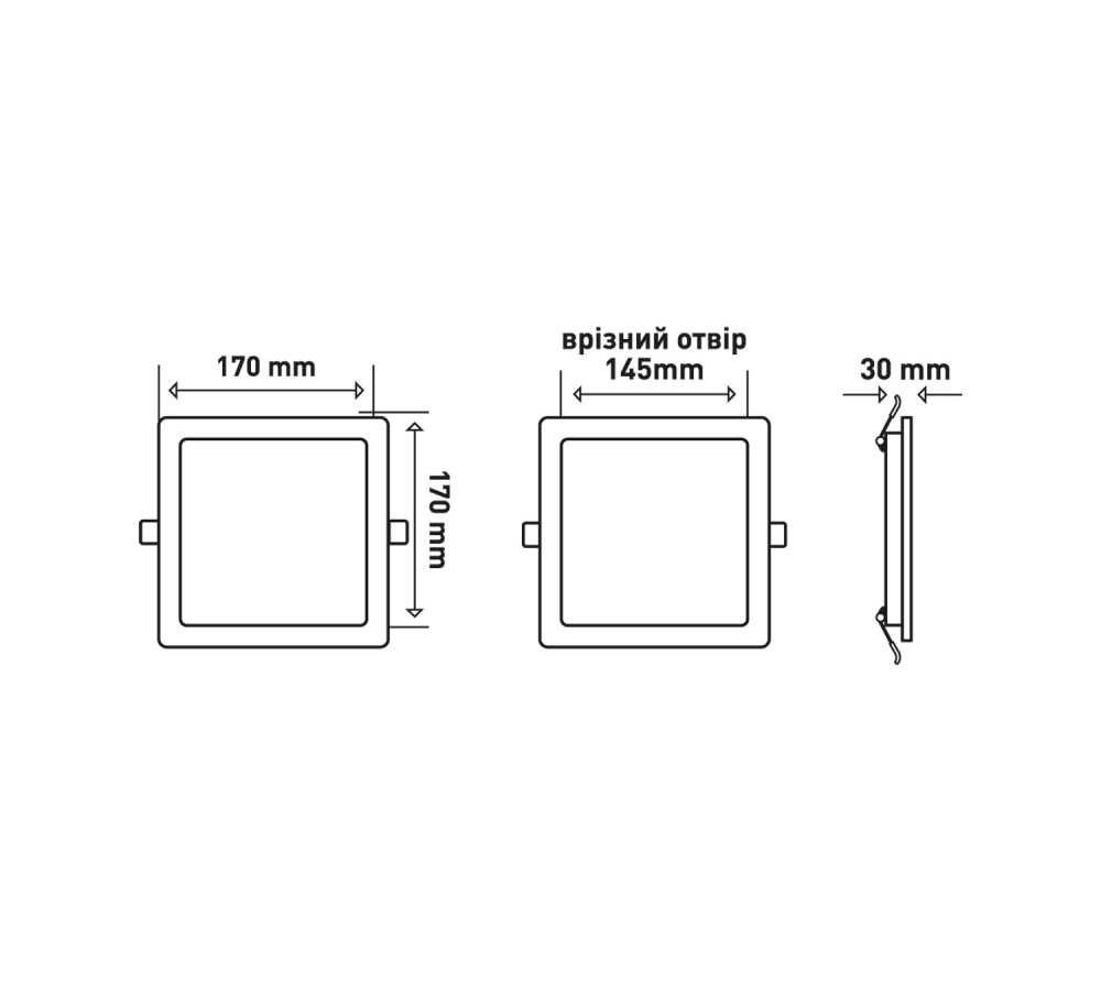 Светильник встраиваемый (Downlight) Maxus 18 Вт 4100 К белый матовый 1-RDL-1841-IPS