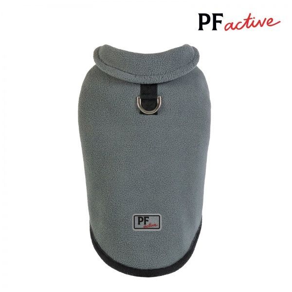 Жилет Pet Fashion FLEECY серо-черный XS