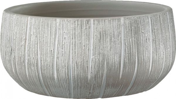 Кашпо керамическое Soendgen Ronda круглый серый (4006063304594) 