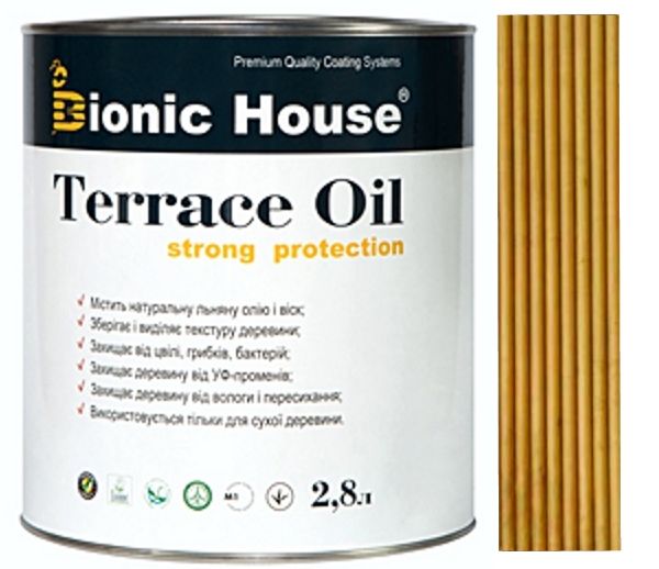 Олія Bionic House для терас Т005 дуб шовковистий мат 2,8 л