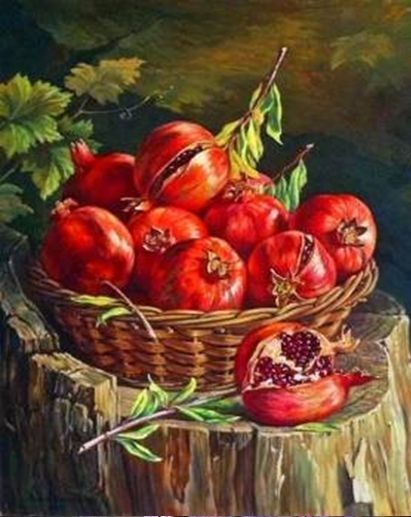 Картина стразами на подрамнике Восточный натюрморт 40x50 см 188586 Діамантові ручки 