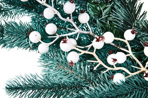 Вінок новорічний Голубий d400 мм 