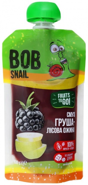 Смузі BobSnail Груша-лісова ожина