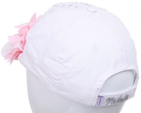 Кепка для девочек Pampona 21 L 07 р.54 белый 