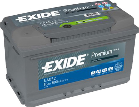 Аккумулятор автомобильный EXIDE Premium EA852 85Ah 800A 12V «+» справа (EA852)