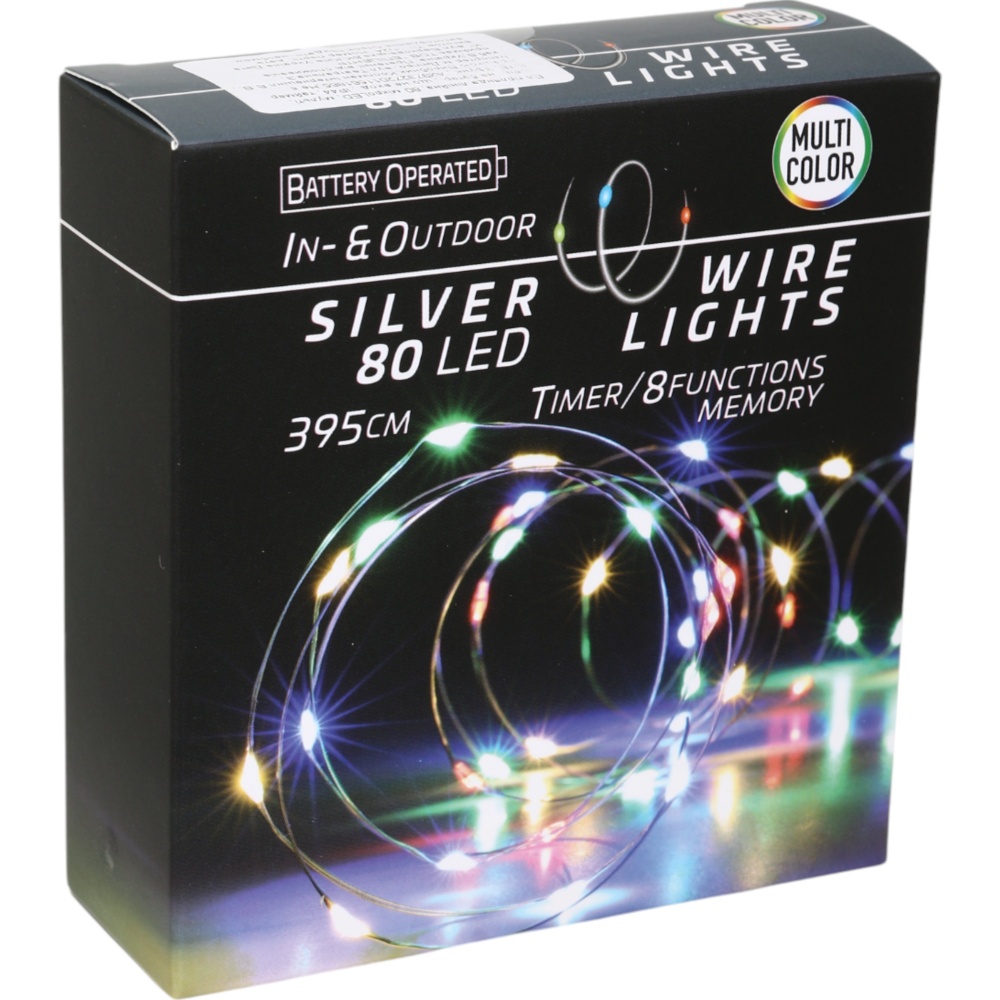 Электрогирлянда линейная Koopman встроенный светодиод (LED) 80 ламп 3,95 м (AX9732720)