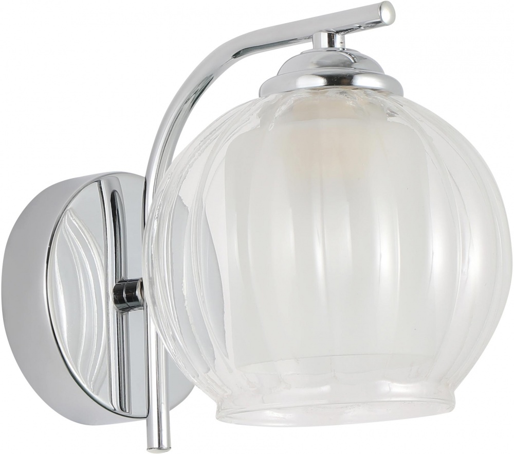 Светильник настенный Sensio Aquarius 40 Вт E27 хром/белый ALG-07488/1W