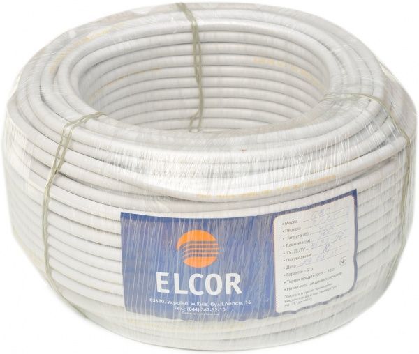 Кабель силовой многожильный Элкор ПВС 3х2,5 медь 