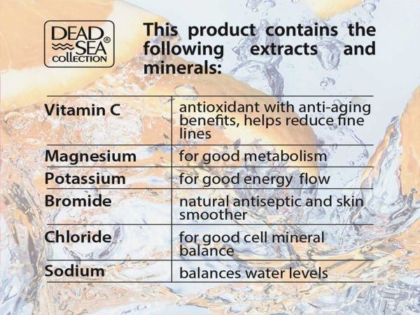Крем для лица дневной Dead Sea Collection против морщин с витамином С и минералами Мертвого моря 50 мл