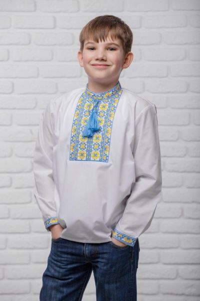 Вышиванка Сварга Эпицентр 2 р.146 сине-желтый SV-CME0218-0421-02027-146 