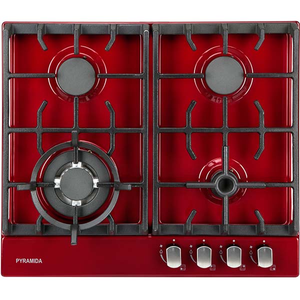 Варильна поверхня газова Pyramida PFE 643 Luxe burgundy