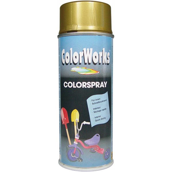 Аэрозоль ColorWorks универсальный золотой 400 мл