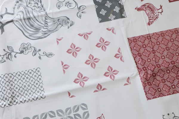 Скатерть Rooster 140x180 см белый с рисунком UP! (Underprice) 