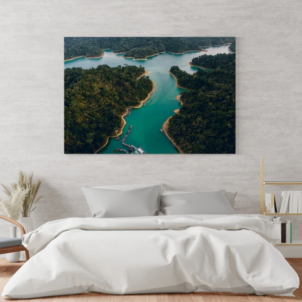 Картина на холсте Озеро 80x110 см WS Holst 208122059 