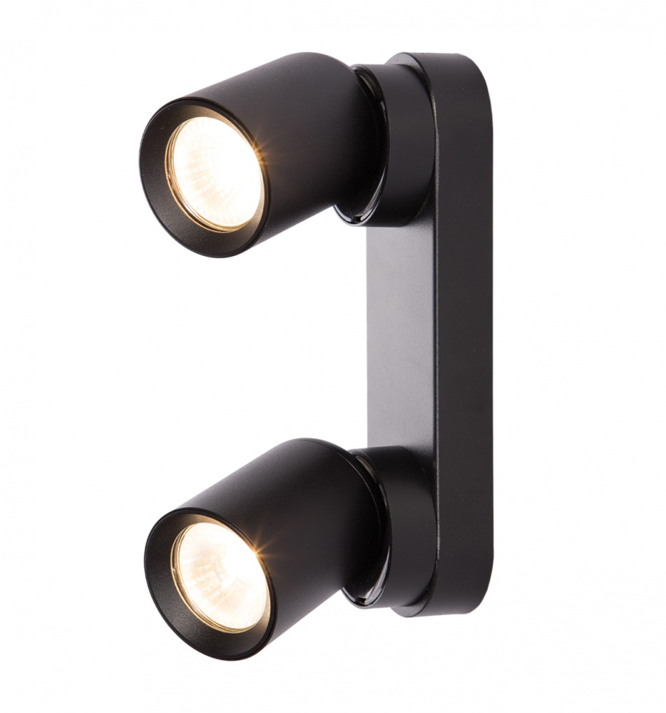 Спот Eurolamp 2x30 Вт GU10 черный LH2-LED-GU10(black)new