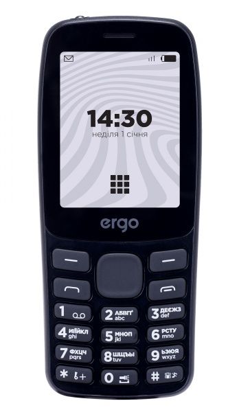 Мобільний телефон Ergo B241 DUAL SIM black (B241 black)