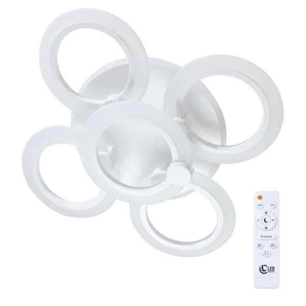 Світильник світлодіодний LED CONCEPT Santry R 5 з пультом ДК 55 Вт білий 2800-6000-RGB К 