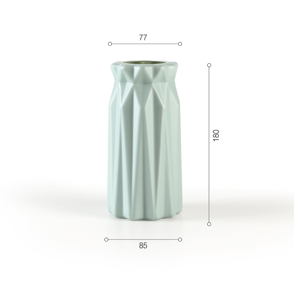 Ваза пластикова MVM DH-FLOWERS-01 BLUE 18 см 