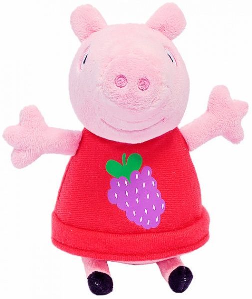 М'яка іграшка Peppa Pig Пеппа з вишитим виноградом 20 см