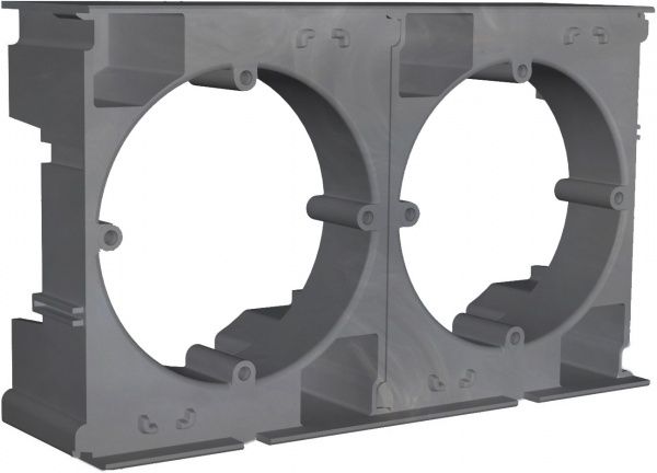 Коробка для зовнішнього монтажу Plank Electrotechnic Nordic універсальна базальт PLK7001732