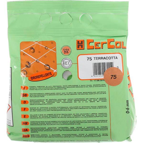 Фуга Cercol F.15 Setastuc 75 2 кг теракот