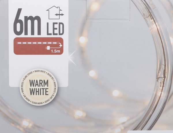 Гирлянда декоративная внутренняя и внешняя светодиодная (LED) 144 ламп 6 м 