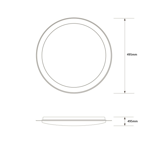 Світильник стельовий Светкомплект Rim 32 Вт білий 2800-6000+RGB К 