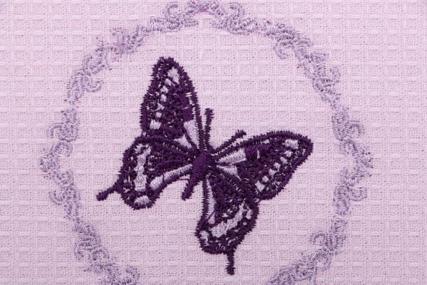 Набір рушників кухонних Прованс 2 шт. 45x60 см La Nuit фіолетовий/білий 