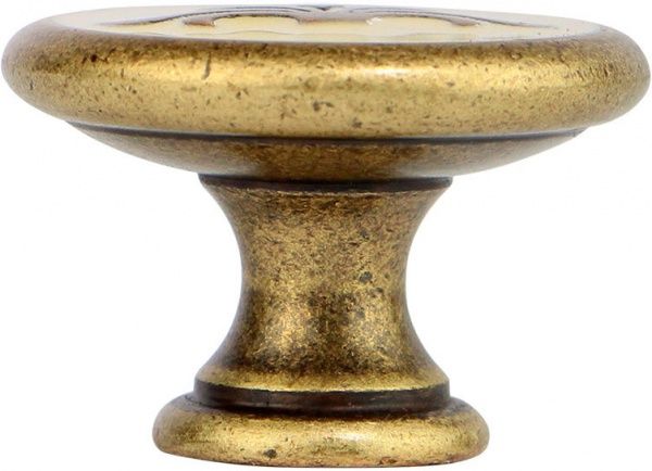 Мебельная ручка D 24177.01.030 18632 бронза/кремовая эмаль Bosetti Marella