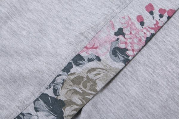 Халат жіночий Квіти р. S сірий 