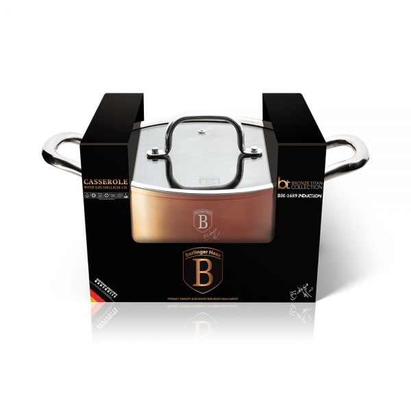 Кастрюля с крышкой Bronze Titan 2,5 л BH 1688 Berlinger