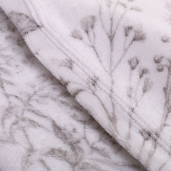 Плед Frannel Trill 200x220 см белый с принтом La Nuit 