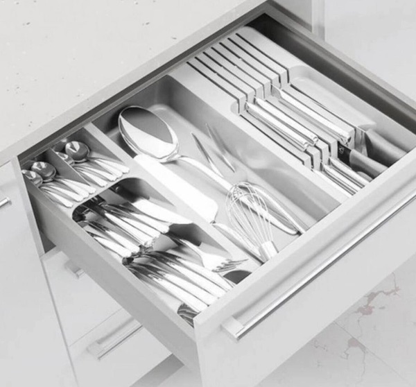 Лоток для столових приборів потрійний EP-902 Emhouse в асортименті
