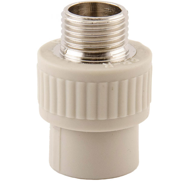 Муфта комбінована зовнішня Evro-Termo ППР 20х1/2 зовнішня різьба