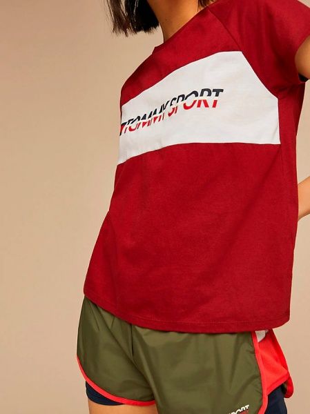 Футболка Tommy Hilfiger BLOCKED TEE LOGO S10S100331XAI S червоний